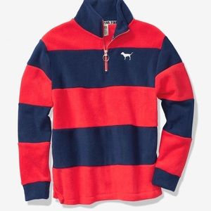 Pink polar fleece sweater